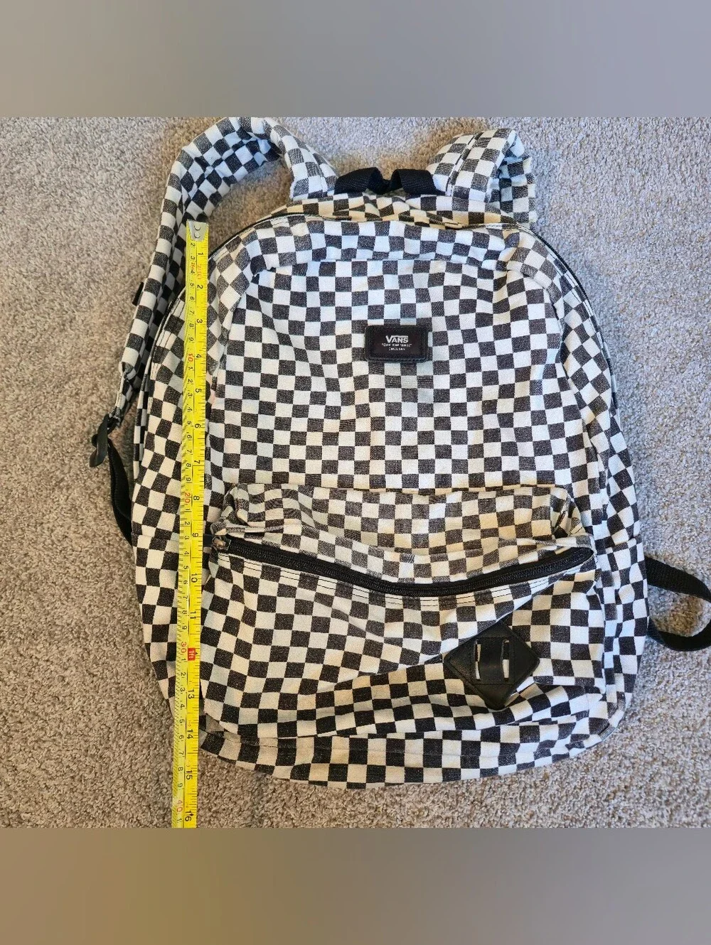 Classic Vans Old Skool Checkerboard Backpack school size